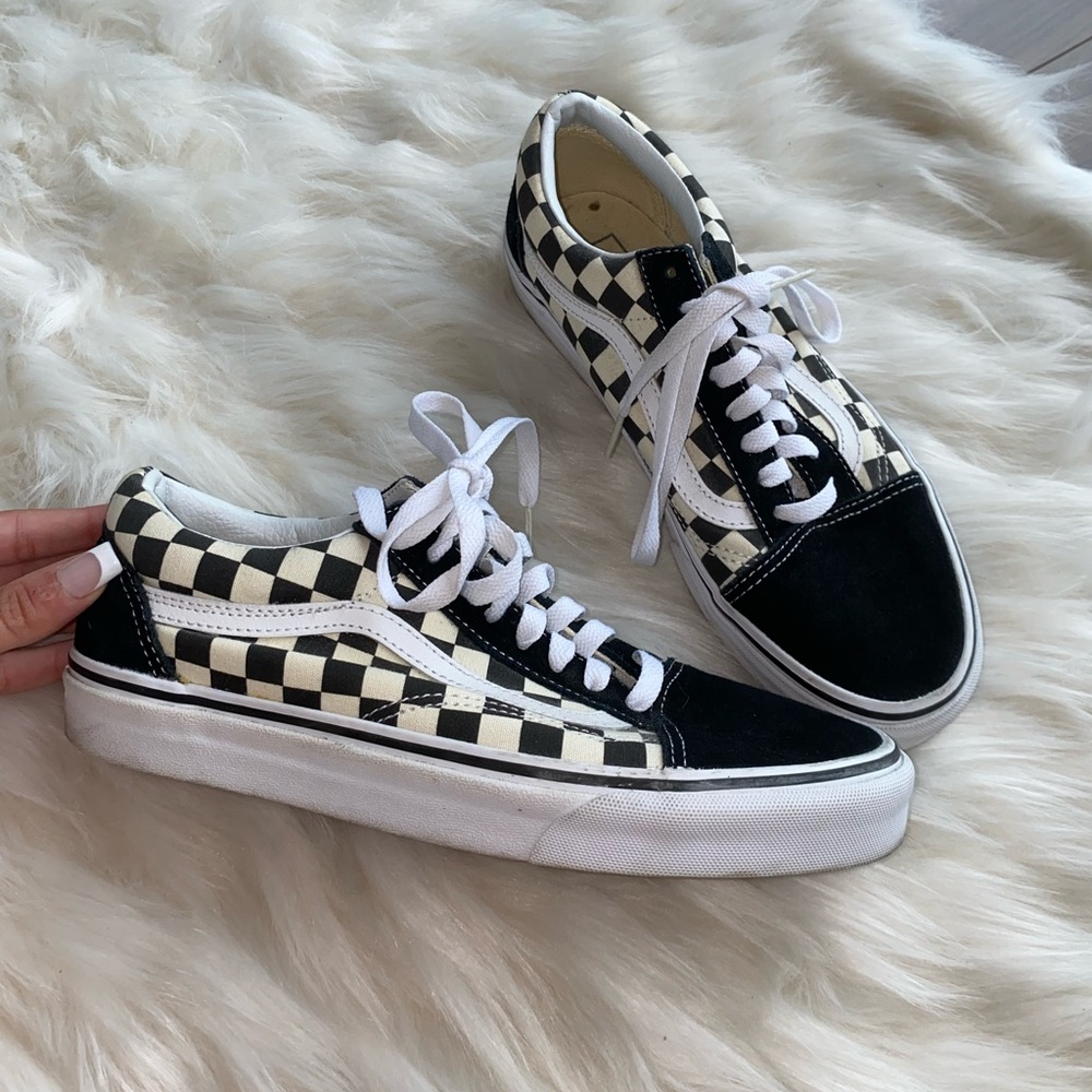 VANS OLD SKOOL PRIMARY CHECK SHOE size 8.5 women’s - Picture 2 of 7